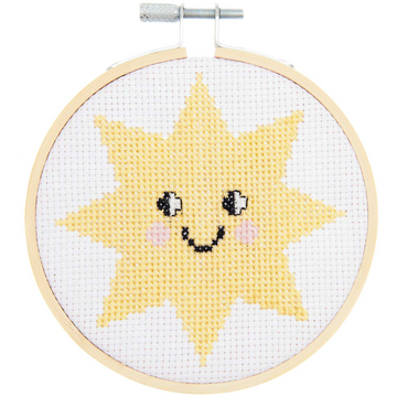 Small Cross Stitch Kit: Happy Sun