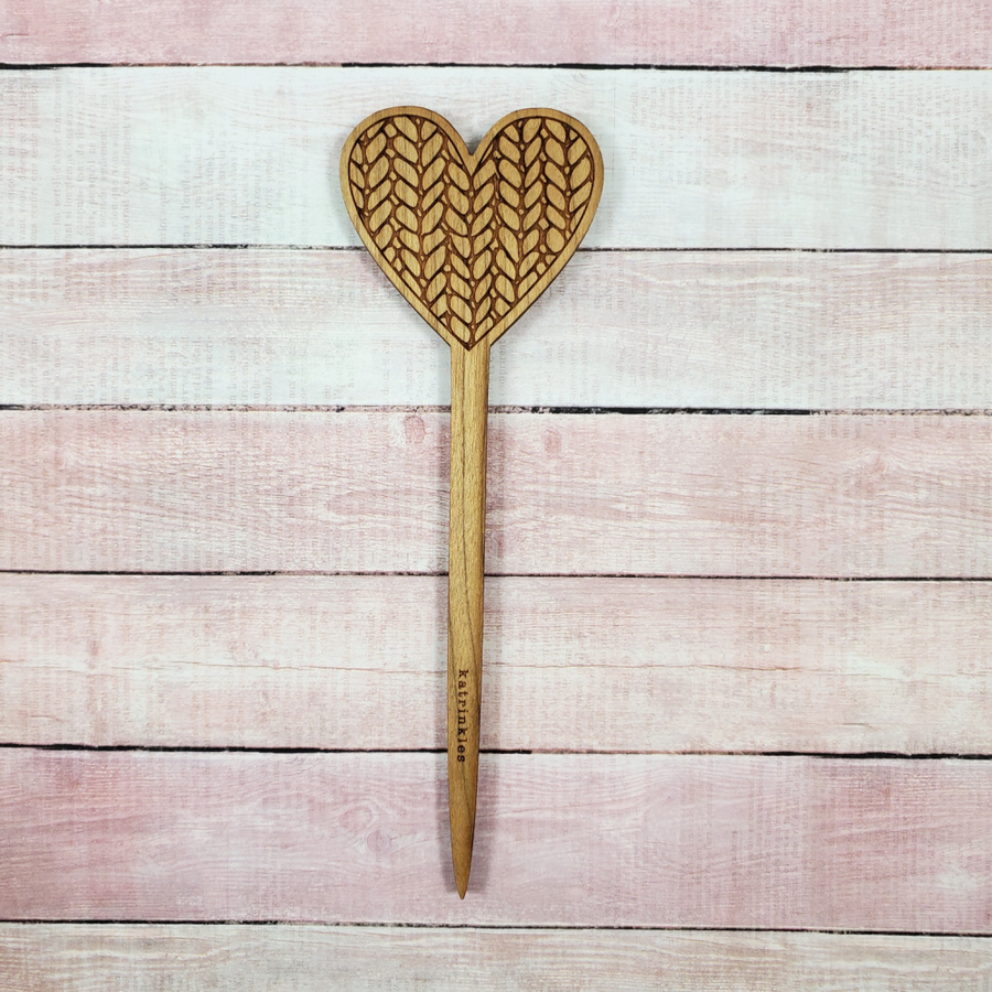 Katrinkles Valentine's Day Shawl Stick