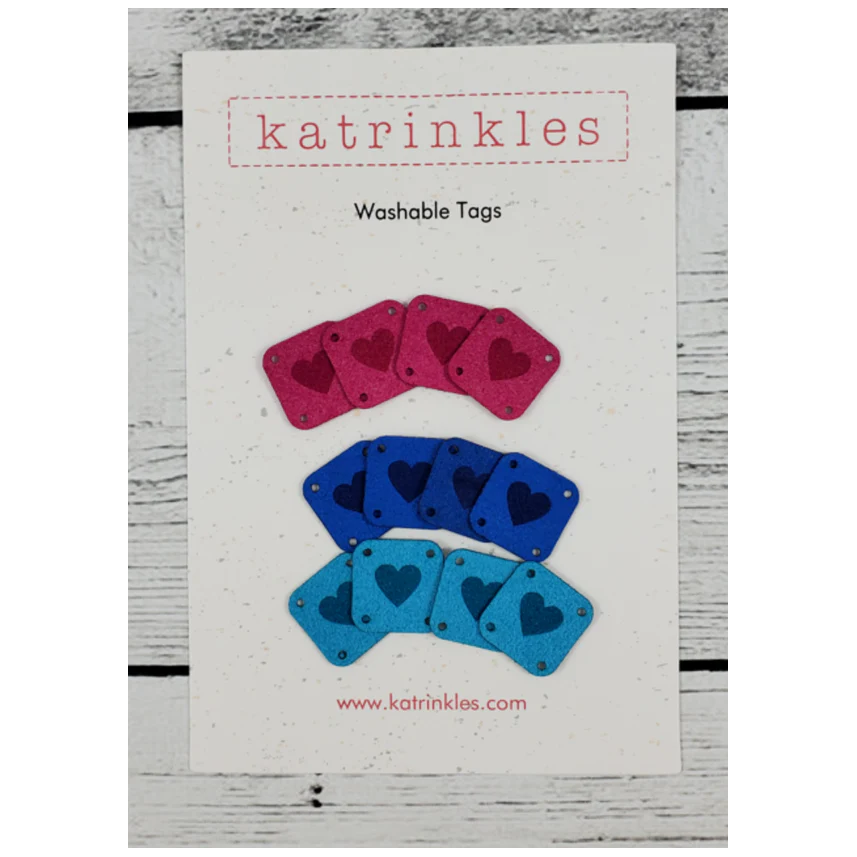 Katrinkles Faux Suede Square Tags