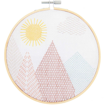 Large Cross Stitch Kit: Sashiko Landscape