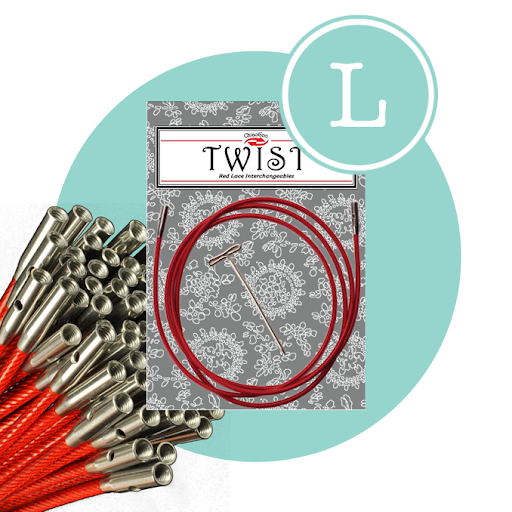 ChiaoGoo Twist Red Cable Large (L)