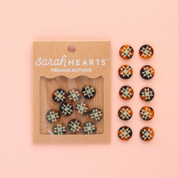 Sarah Hearts Small 5/8 in. Buttons | Quilt Star