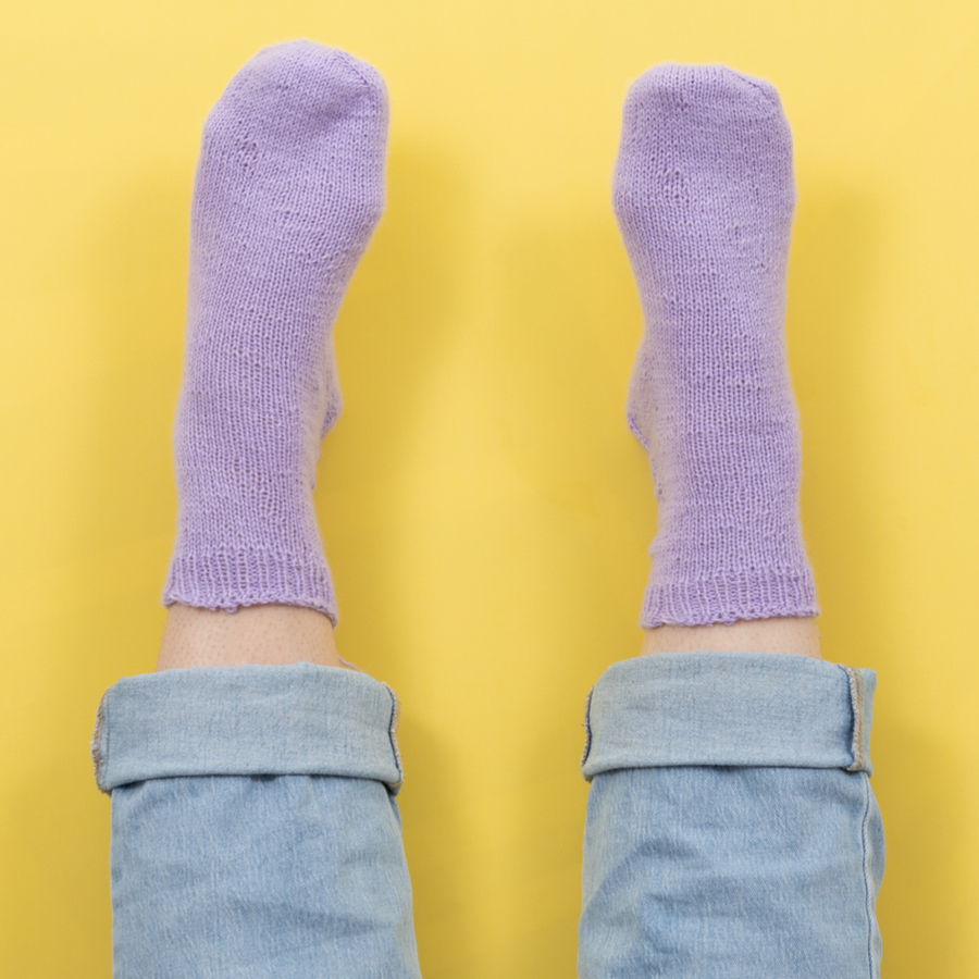 Magic Loop Toe Up Socks