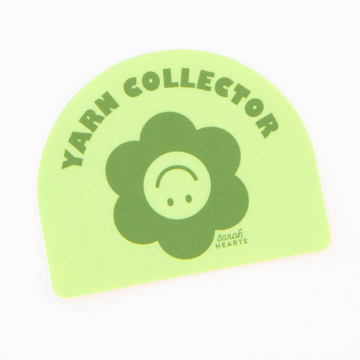 Sarah Hearts Sticker | Yarn Collector