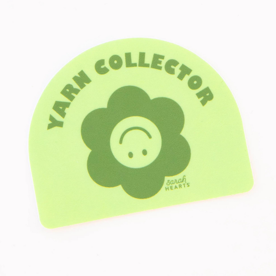 Sarah Hearts Sticker | Yarn Collector