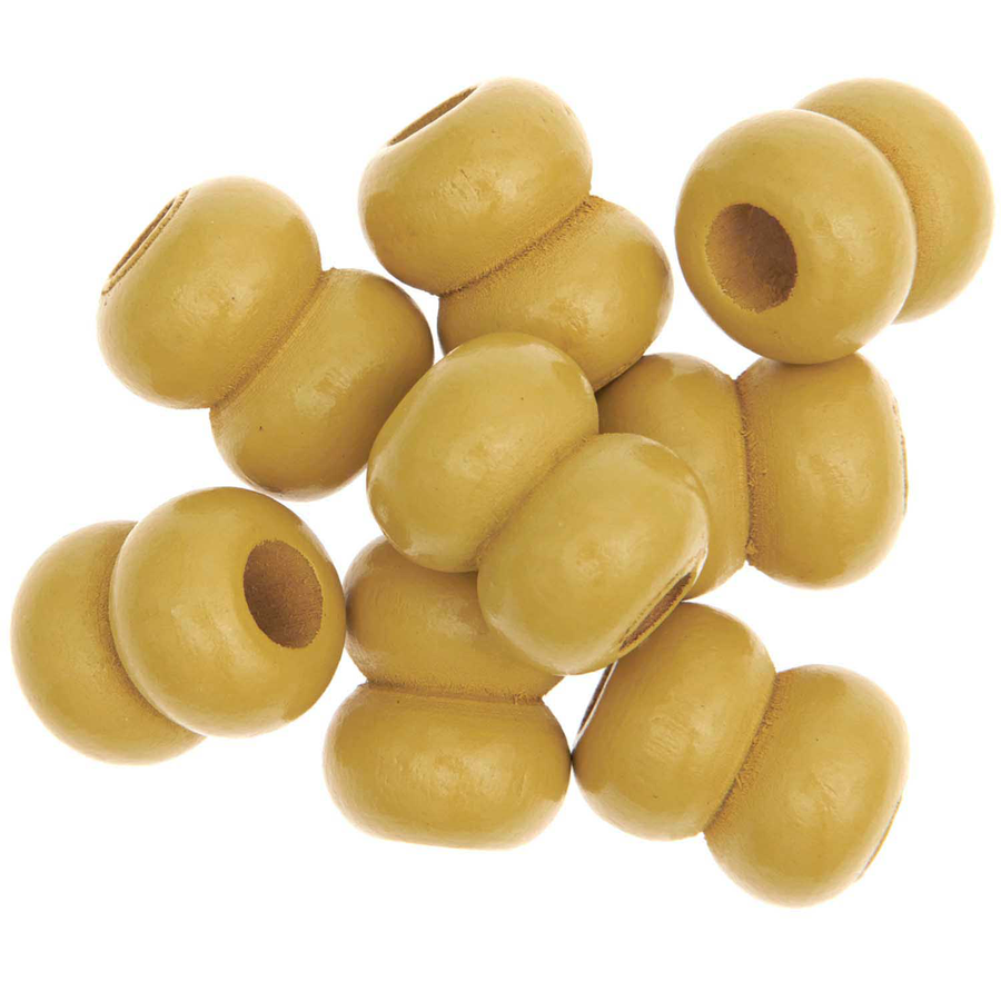 Macrame Beads | Yellow 22mm