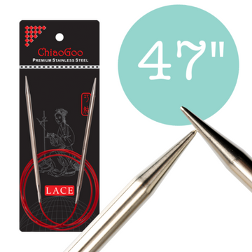 ChiaoGoo Red Lace Circular Needles - 47 in.
