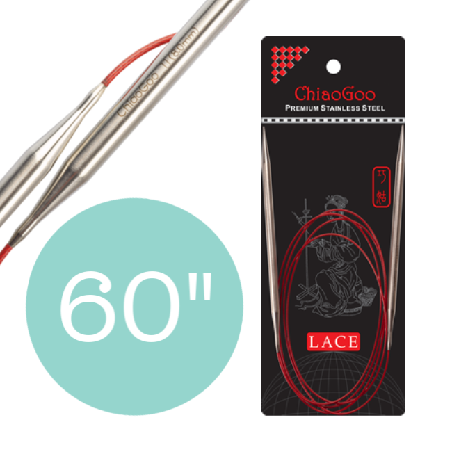 ChiaoGoo Red Lace Circular Needles - 60 in.