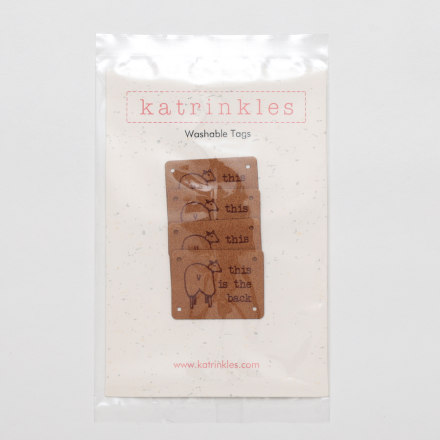Katrinkles Faux Suede Square Tags