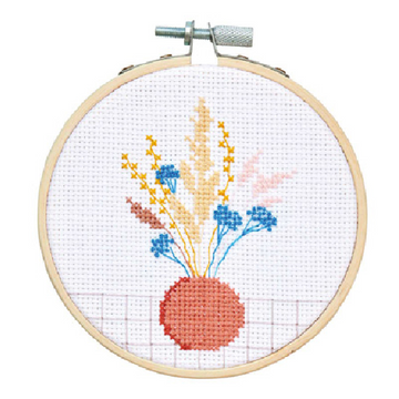 Mini Cross Stitch Kit: Dried Flowers