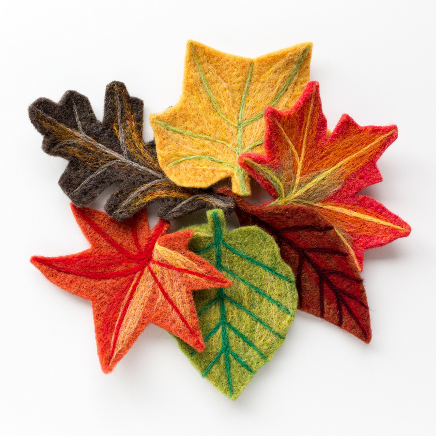 Felted Sky Sculpting with Wool Kit - Fall Leaves