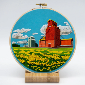 Anna Angiel Embroidery Kit | Grain Elevator