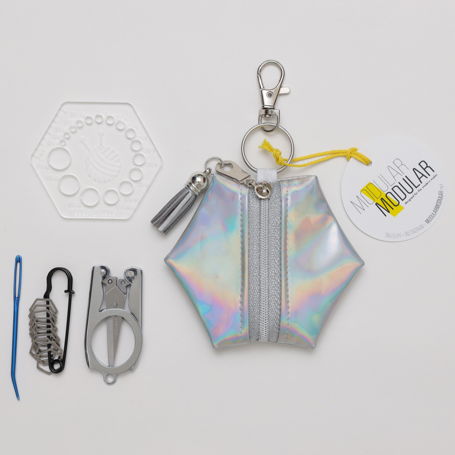 ModularModular Hexagon Knitting Kit | Holographic Solid