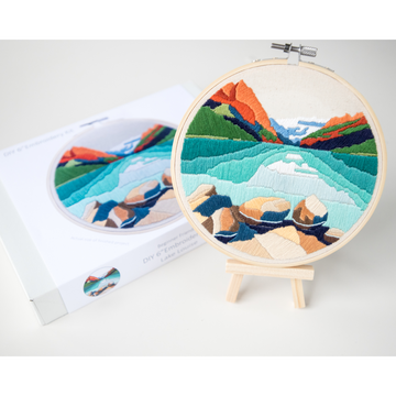 Anna Angiel Embroidery Kit | Lake Louise