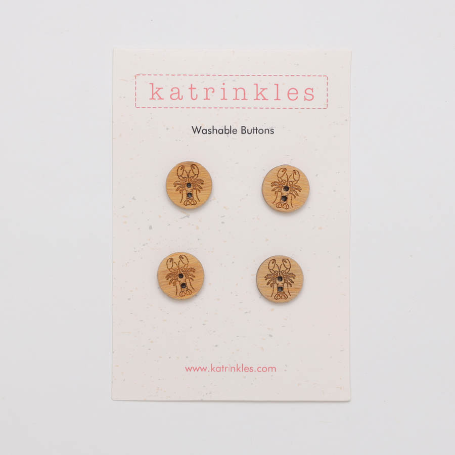 Katrinkles 3/4 in. Stitchable Lobster Buttons