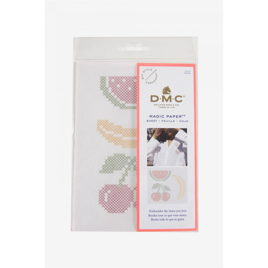 DMC Magic Paper Cross-Stitch kit - Fruit - All Things EFFY
