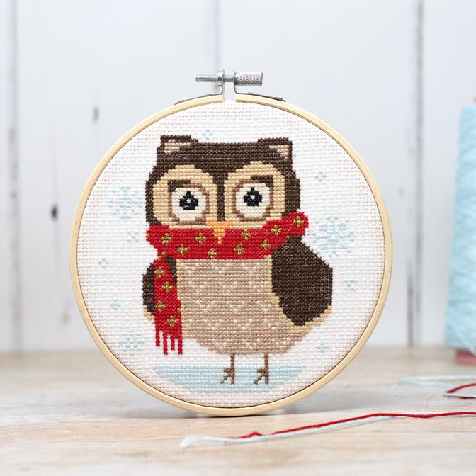 Cross Stitch Kit: Winter Owl