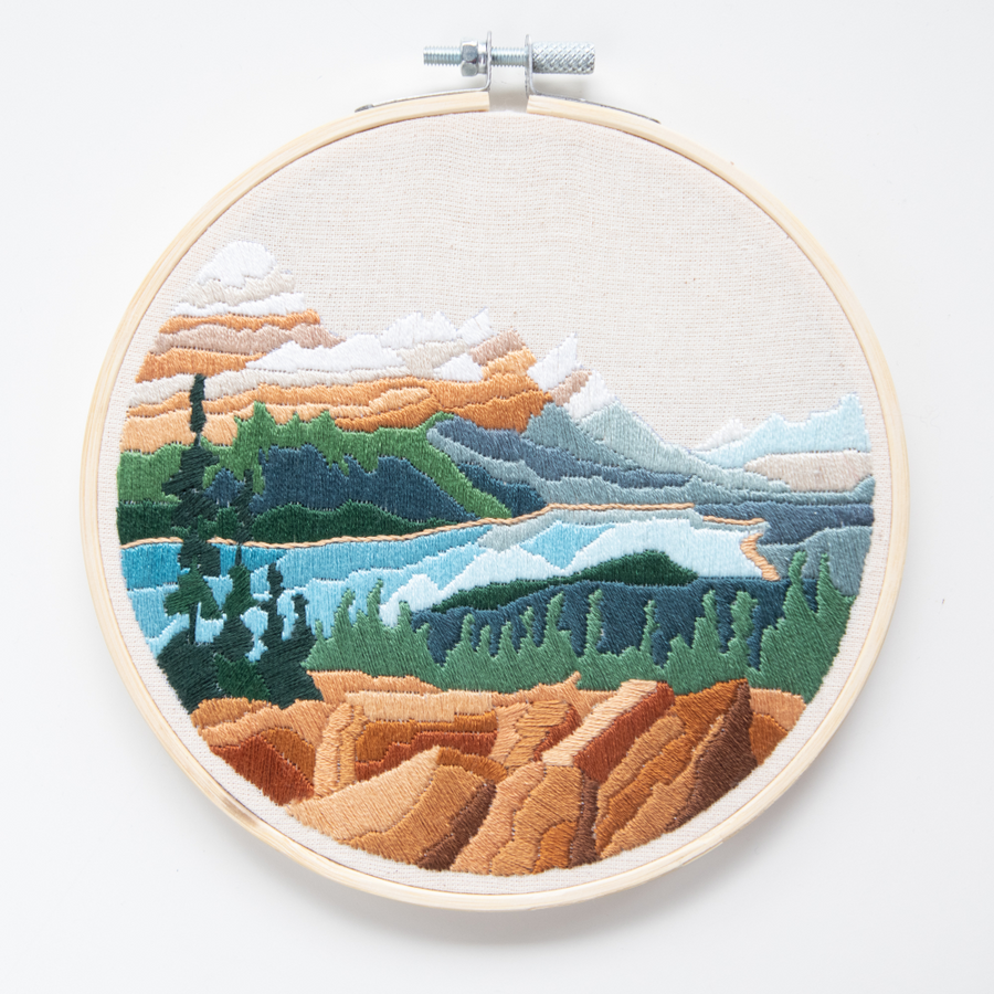 Anna Angiel Embroidery Kit | Peyto Lake