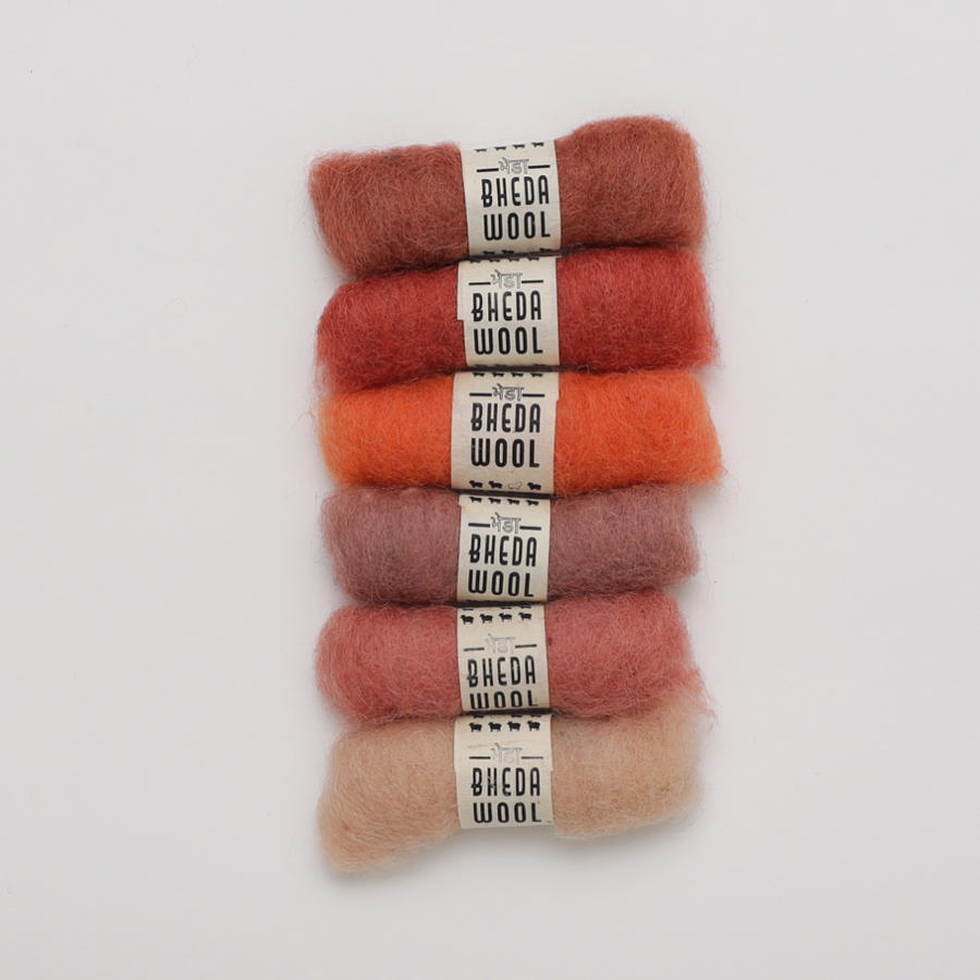 Bhedawool Felting Fibre Mini Packs