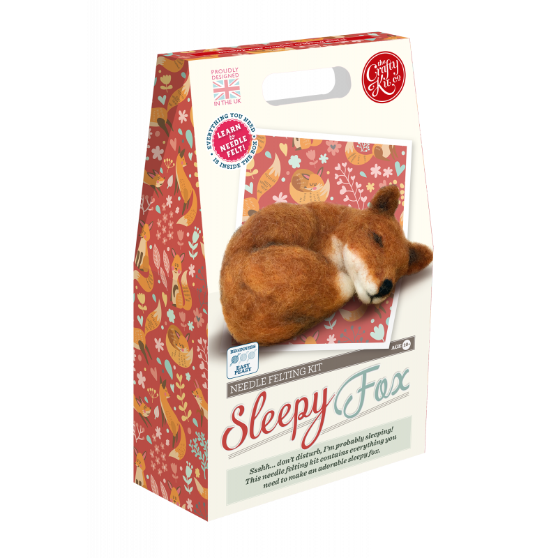 Felting Kit: Sleepy Fox