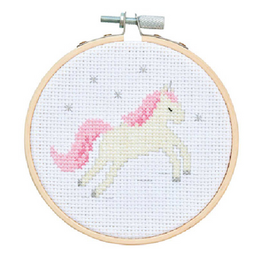 Mini Cross Stitch Kit: Unicorn