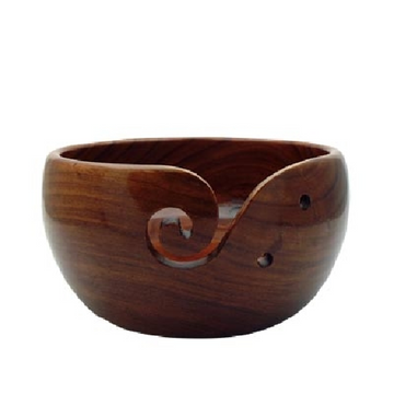 Estelle Acacia Wood Yarn Bowl | Large
