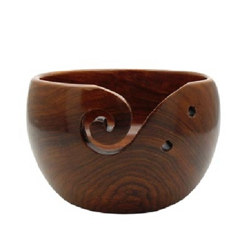 Estelle Acacia Wood Yarn Bowl | Medium