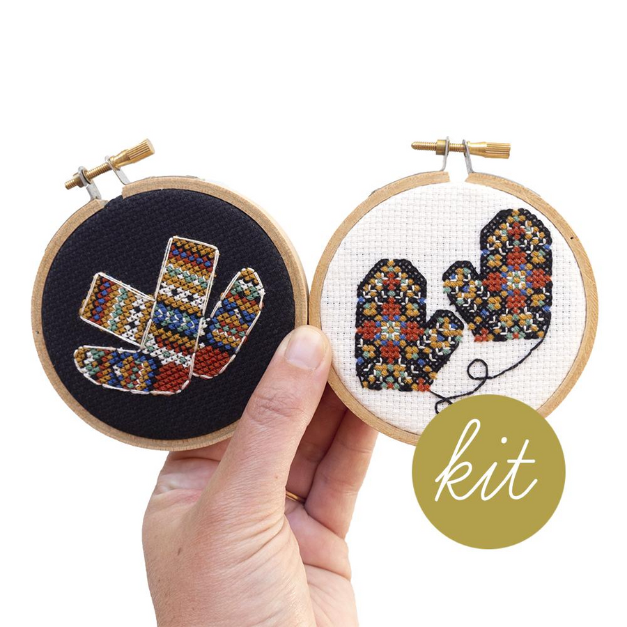 Junebug and Darlin Cozy Winter Vibes Cross Stitch Kit