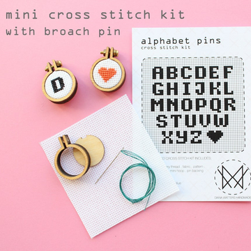 Diana Watters Alphabet Pin Cross Stitch Kit