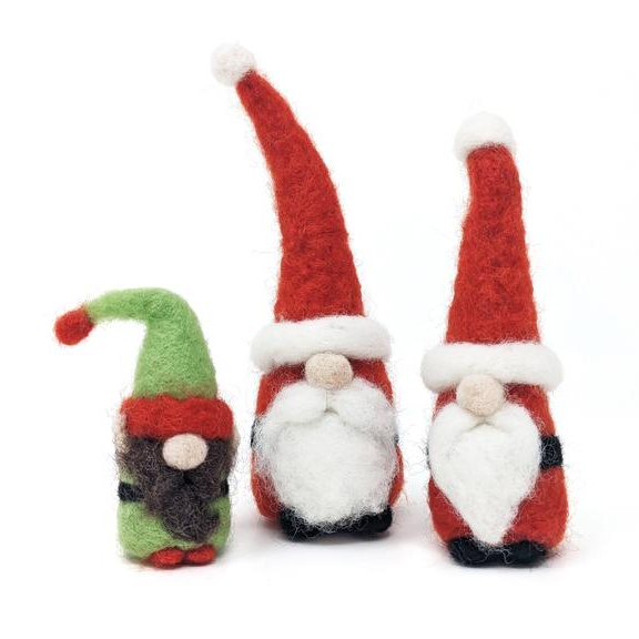 Felting Kit: Santa Gnomes